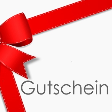 Ein Geschenk mit der Aufschrift "Gutschein".